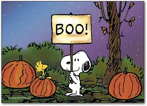 Snoopy's Boo Halloween Postcard | SmartPractice Dental