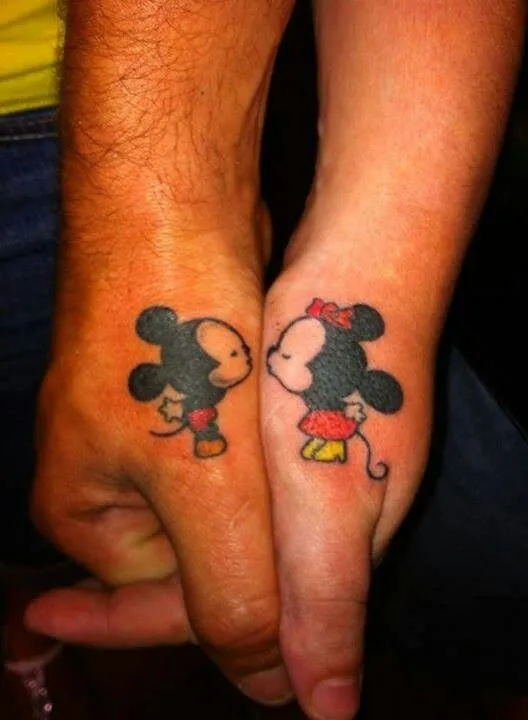 So cute! Mickey/Minnie! =) | tattoo ideas <3 | Pinterest