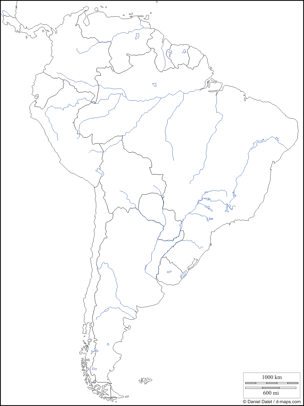 Social Site Colegio Maristas: Mapa de América del Sur