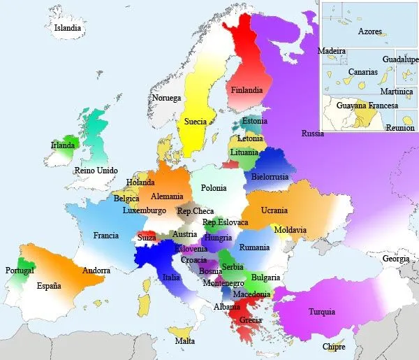 SOCIALES: LOS MAPAS DE CADA CONTINENTE