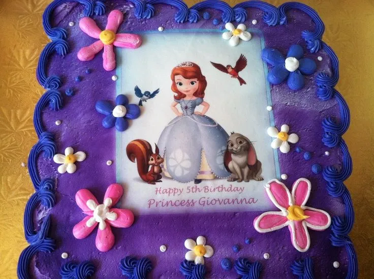 Sofia the first cake | Decoracion de Pasteles | Pinterest