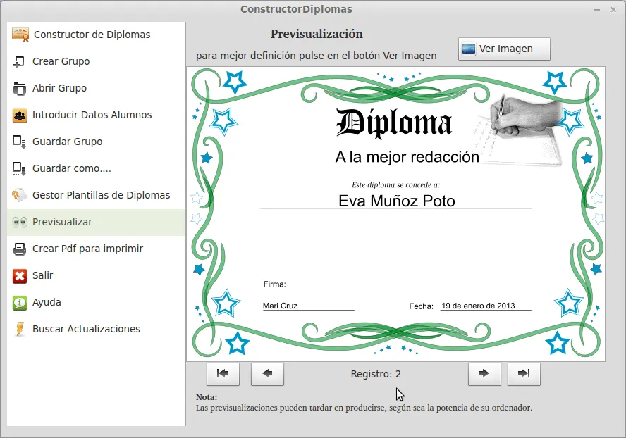 Software para crear Diplomas