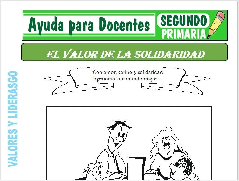 El Valor de la Solidaridad para Segundo de Primaria – Ayuda para Docentes