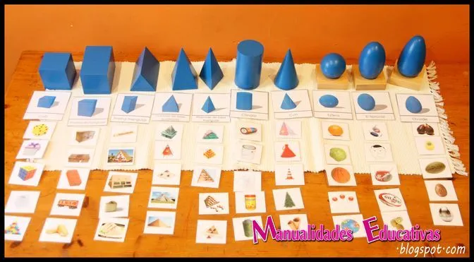 Sólidos Geométricos Montessori - Tarjetas para imprimir ...