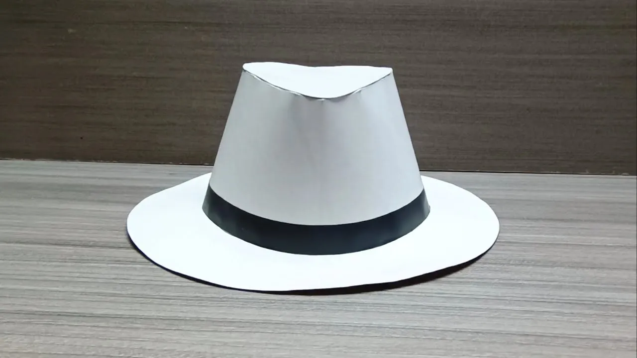 Cómo hacer sombrero de cartulina fácil y básico - YouTube