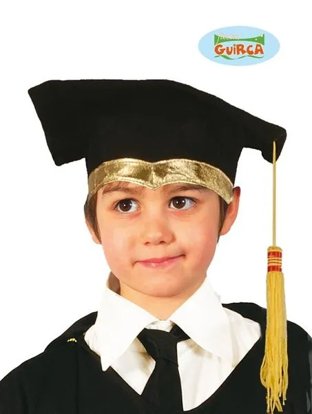 Sombrero de graduado de tela infantil - MundoGlobo