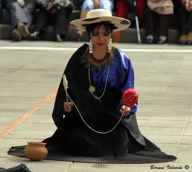 Sombrero y traje tipico de Saraguros, Loja, Ecuador | Flickr ...