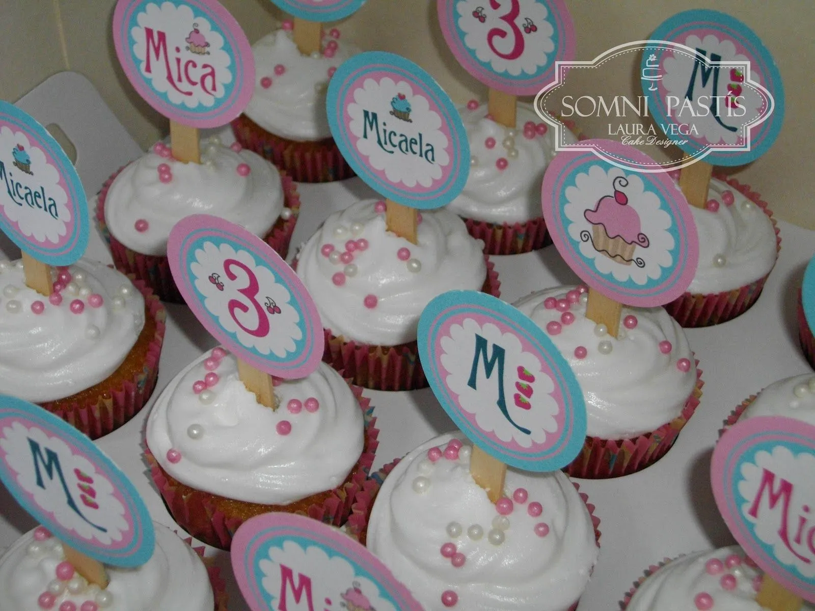 Somni Pastís: Cupcakes para Mica