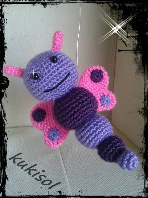 sonajero-mariposa | MIS CREACIONES DE AMIGURUMI | Pinterest