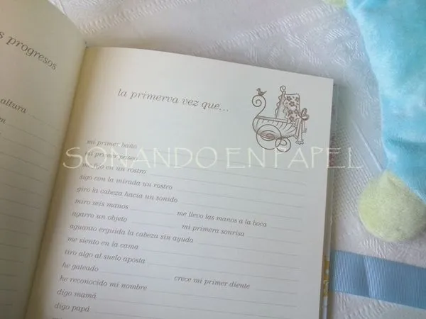 Soñando en papel: LIBRO DEL BEBE. DIARIO DE SU PRIMER AÑO DE VIDA