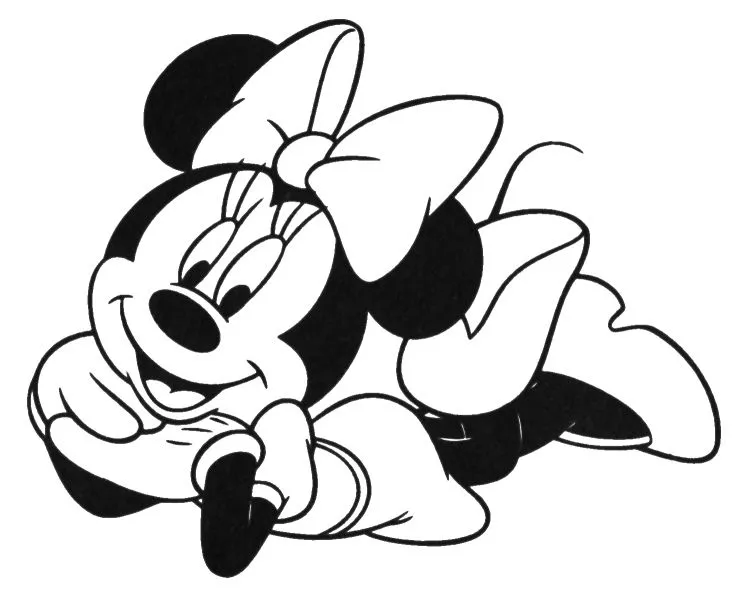 Sonhando com cores: Minnie - Disney - para colorir