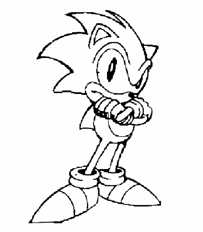 Sonic Para Colorear - EsPix