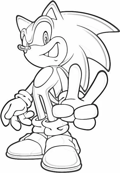 Sonic para colorir