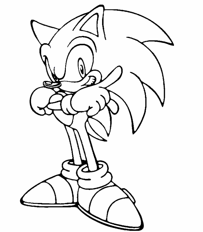 Sonic - Dibujos para imprimir y colorear