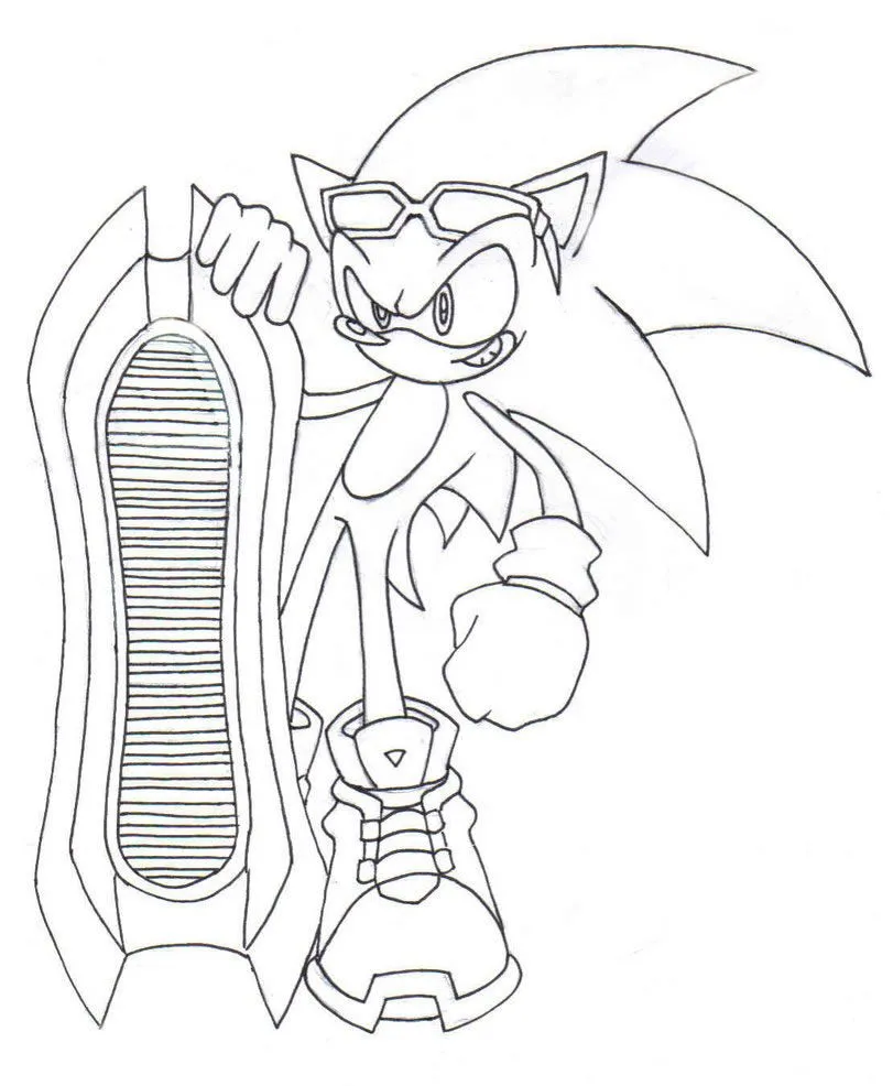 Sonic para pintar - Imagui