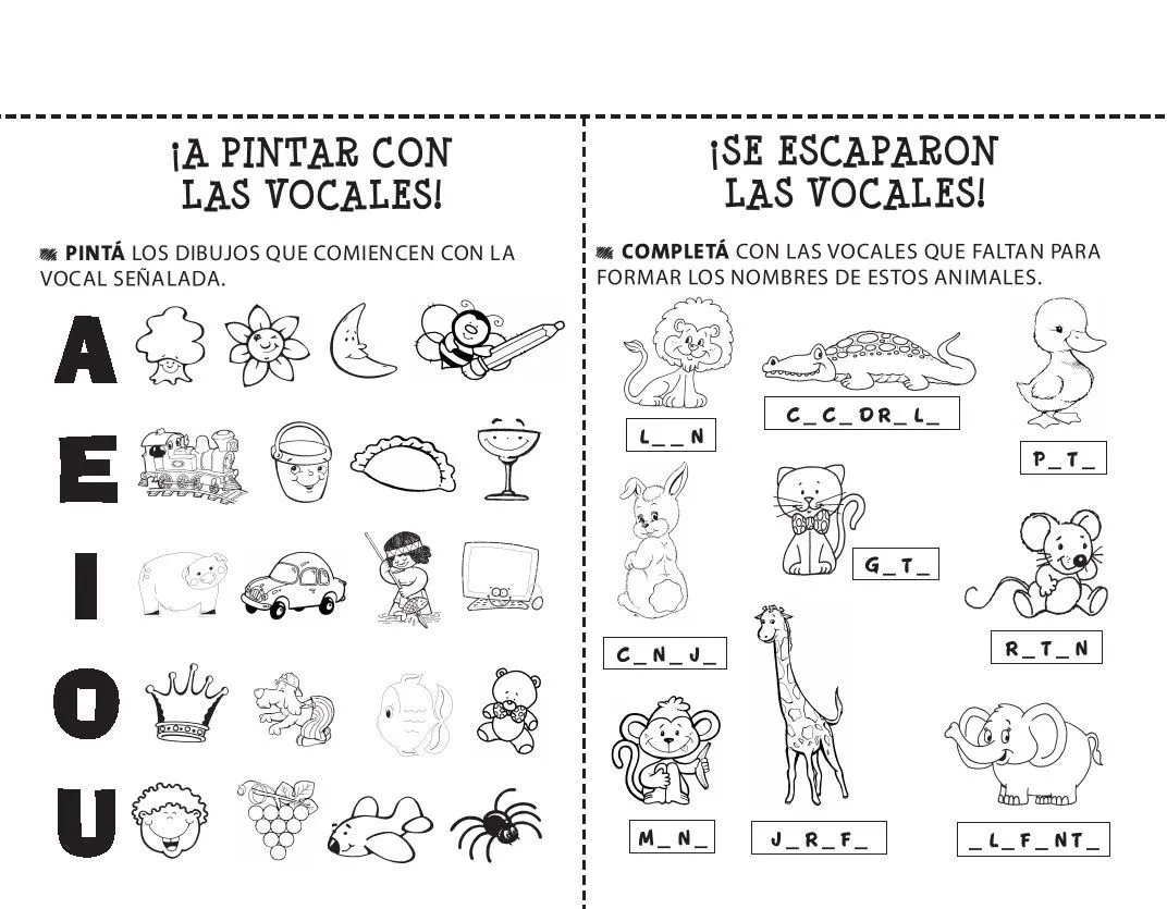 sonido Inicial Colouring Pages (page 2)