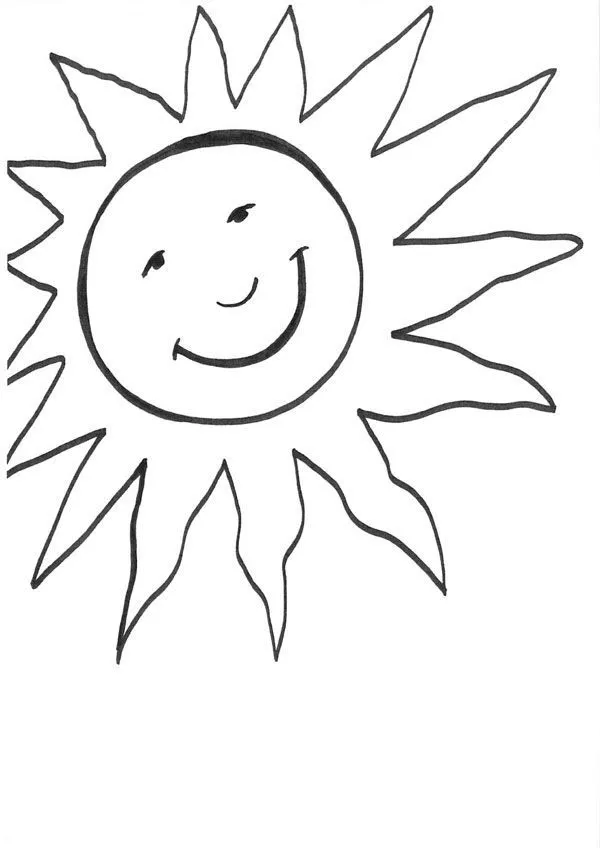 sonriendo: dibujo para colorear e imprimir