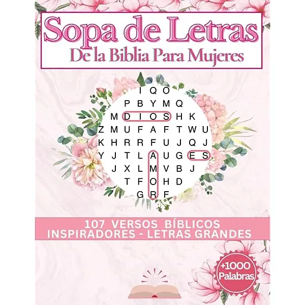 Sopa de Letras de la Biblia Sagrada | Sopa de letras en español para  adultos: Selección de 170 versículos y salmos para calmar la ansiedad y  dormir en paz - Letra Grande (