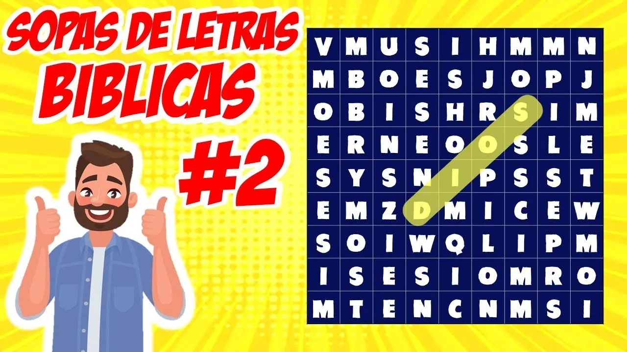 SOPA DE LETRAS BIBLICA #2 / CUESTIONARIO BIBLICO - YouTube