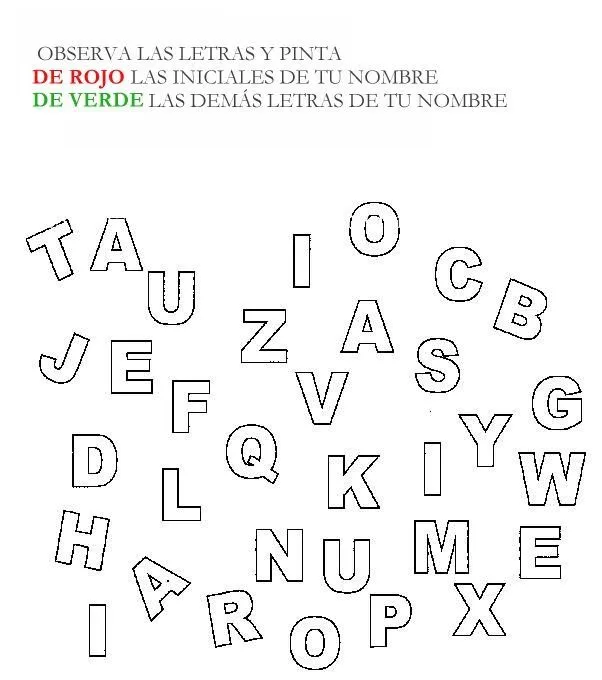 Sopa de letras para niños de preescolar para imprimir - Imagui