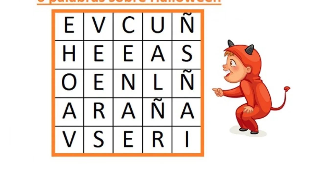 SOPA DE LETRAS DE HALLOWEEN - CuentosyRecetas