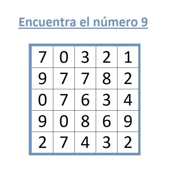 SOPA DE LETRAS INFANTIL. LOS NÚMEROS - CuentosyRecetas