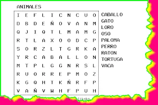 PREESCOLAR MIS GARABATOS: SOPA DE LETRAS PARA IMPRIMIR