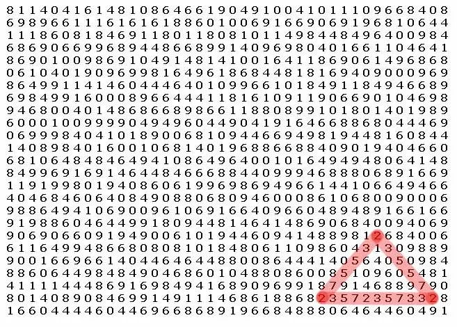 Sopa de numeros dificiles - Imagui