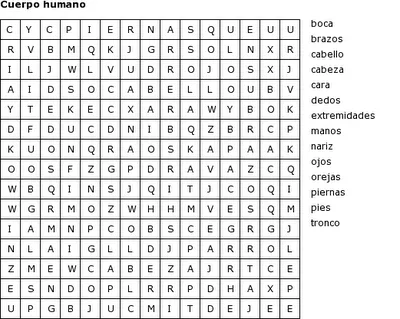 Sopas de letras para imprimir infantiles - Imagui