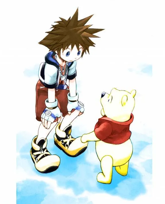 Sora with Winnie the Pooh by HauoJudai on DeviantArt