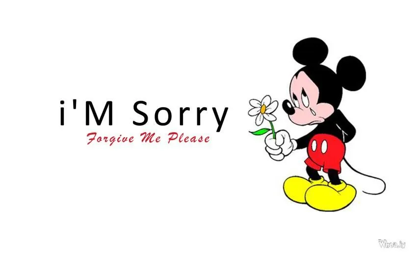 I M Sorry With Sad Mickey Mouse HD Wallpaper