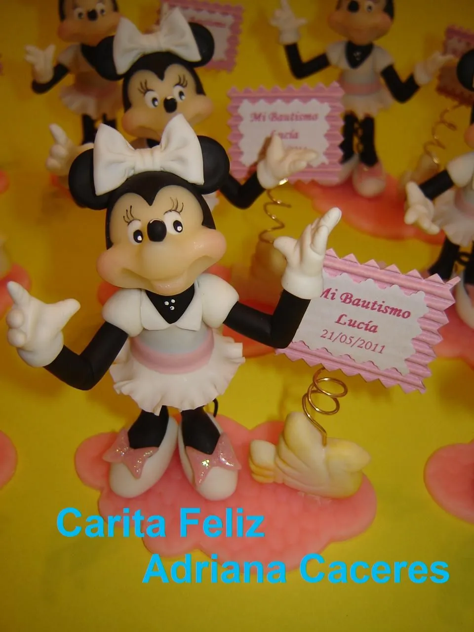 SOUVENIR MINNIE MOUSE PORCELANA FRIA | Carita Feliz /Adriana Caceres