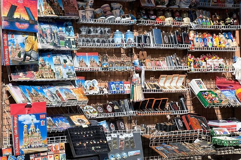 Souvenir Stores in St. Petersburg, Russia