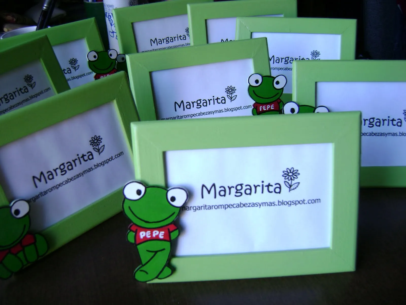 Souvenirs de cumpleaños del Sapo Pepe, cuadritos para colgar en la ...