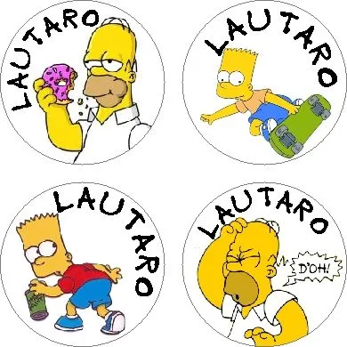 Souvenirs para cumpleaños temático de Simpsons | CreativArea