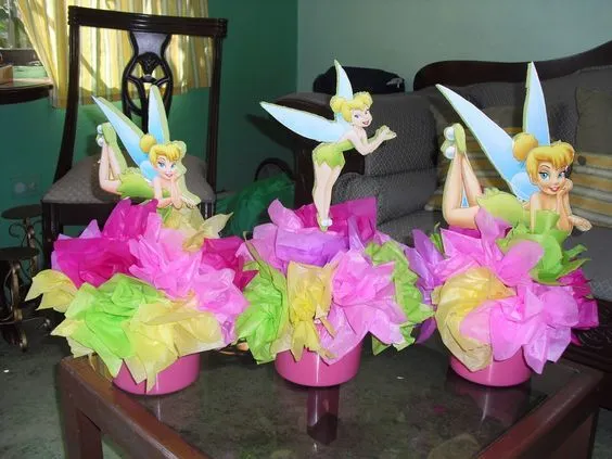 souvenirs tinkerbell - Buscar con Google | centros de mesa ...