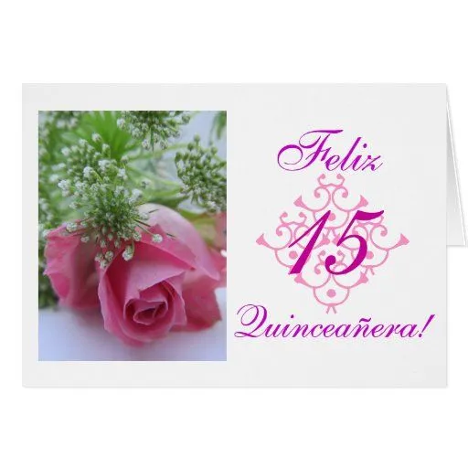 Spanish: Quinceañera- rosa Greeting Card | Zazzle