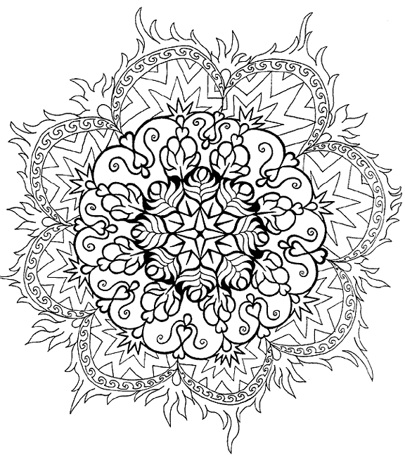 Sparet er tjent: Mandalas malebog - mønstre tegninger