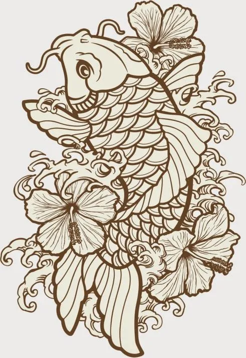 Spartan Tattoo & Body Piercing: Pez Koi