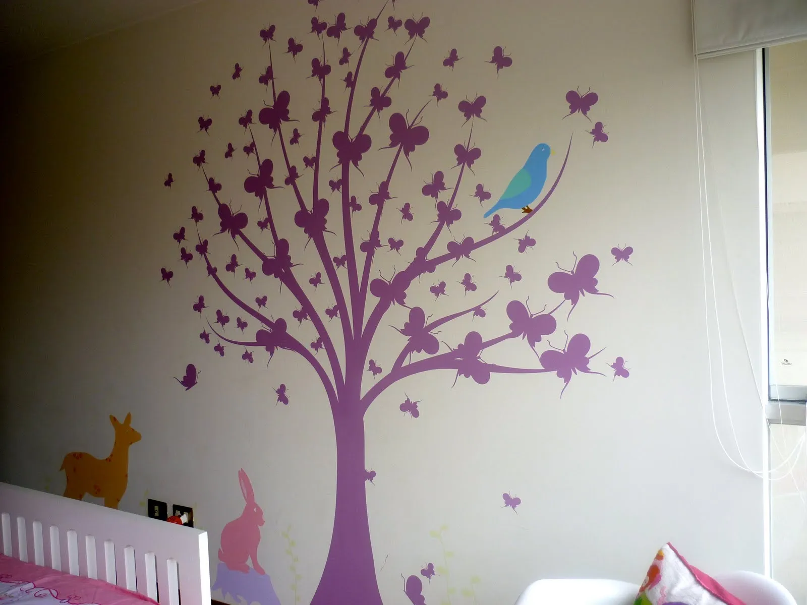 Spazzio Infantil: Arbol Vinilo de Mariposas