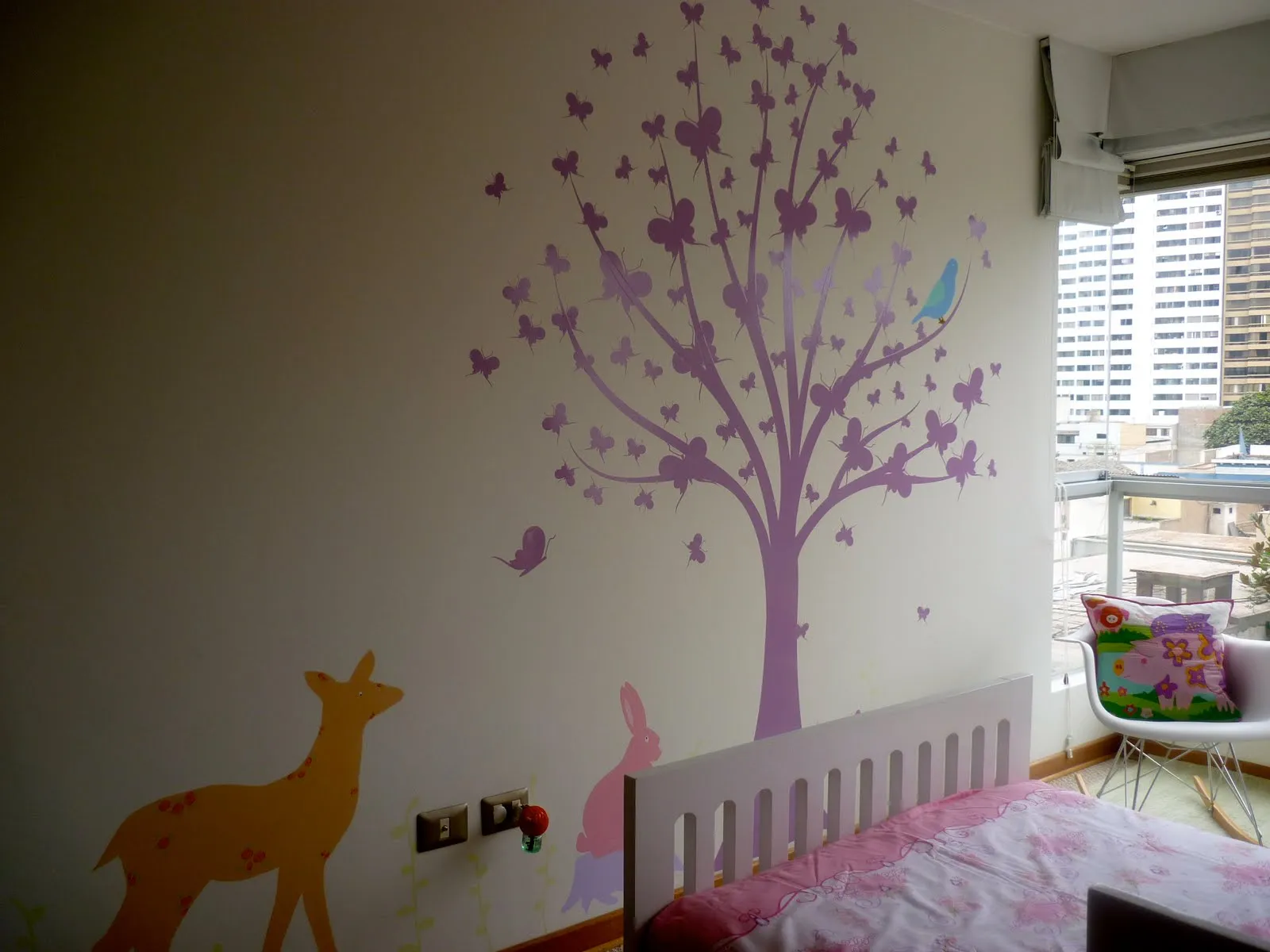 Spazzio Infantil: Arbol Vinilo de Mariposas