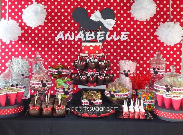  ... spectacular Mickey & Minnie Mouse Disney Black & Red Themed Party