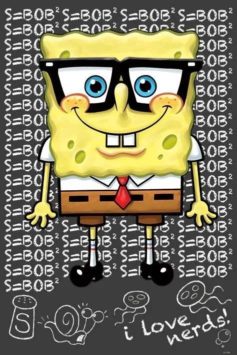 SPONGEBOB - i love nerds pósters / láminas - Compra en EuroPosters