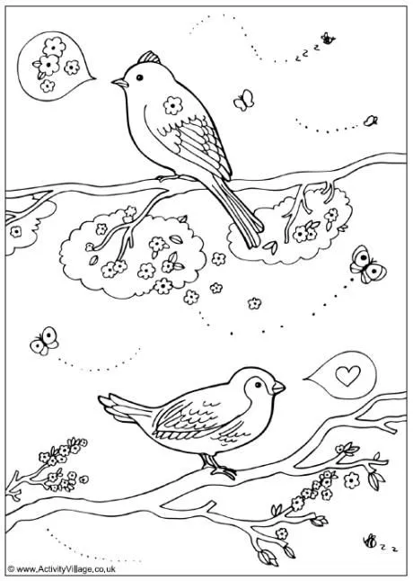 Spring Colouring Pages for Kids