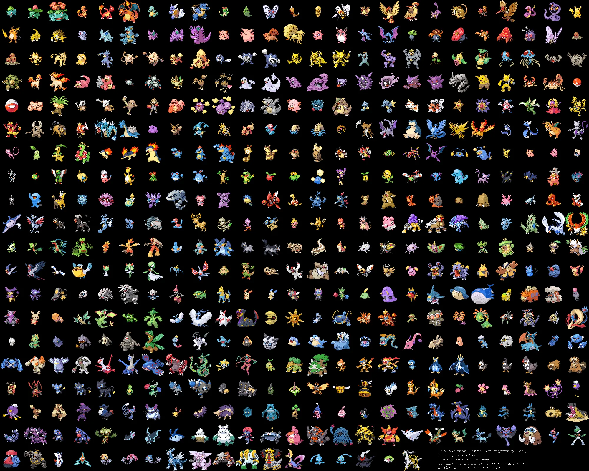 Sprites de pokemon - Taringa!