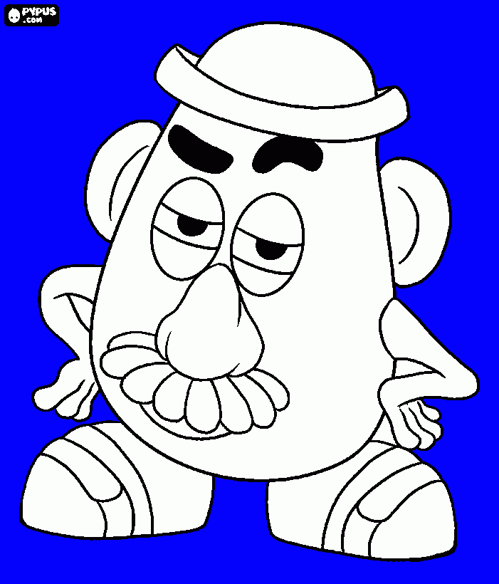 Sr. Cara de Papa Colouring Pages