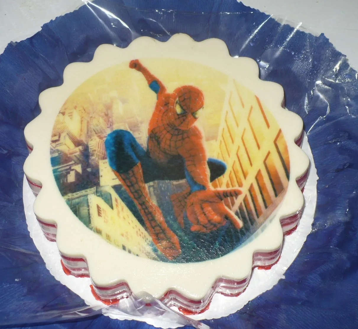 Sra. América: Torta y gelatina de Spiderman/ El hombre araña