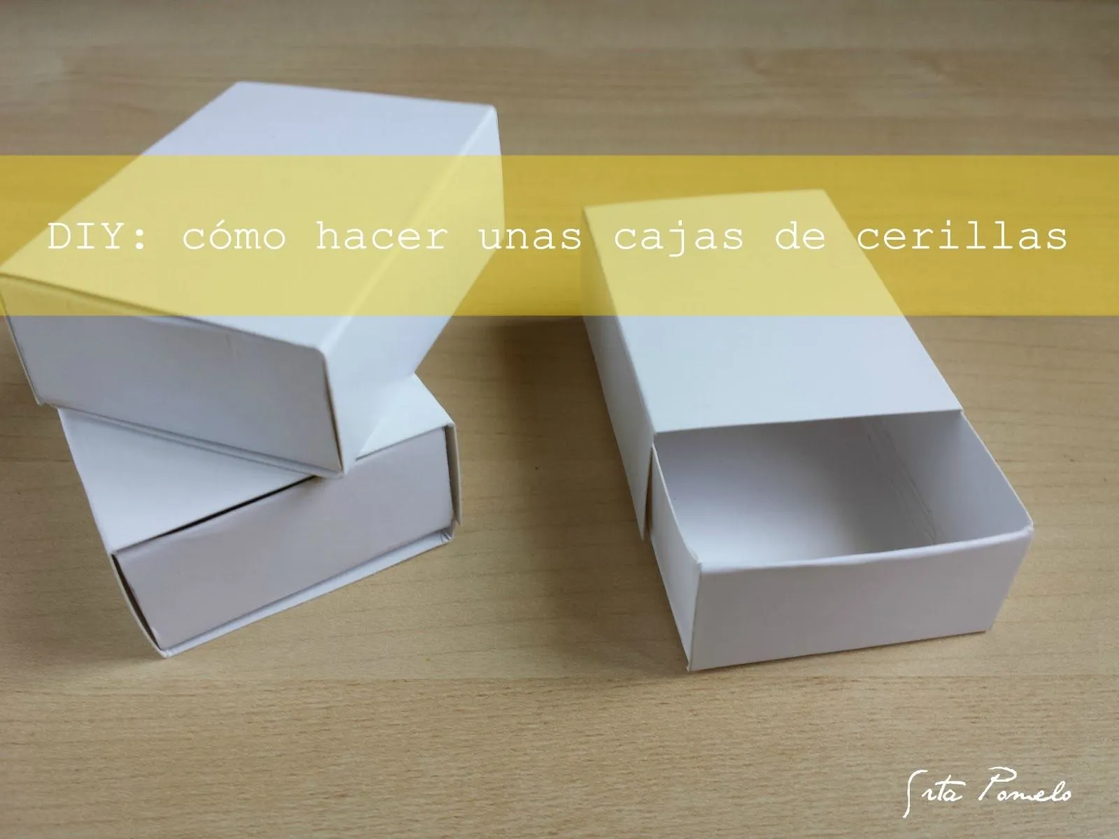 Srta Pomelo DIY: DIY: cómo hacer unas cajas de cerillas.