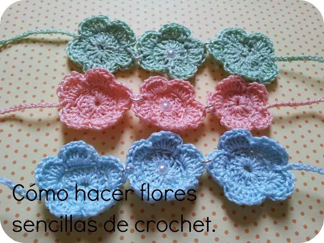 flores crochet | Aprender manualidades es facilisimo.