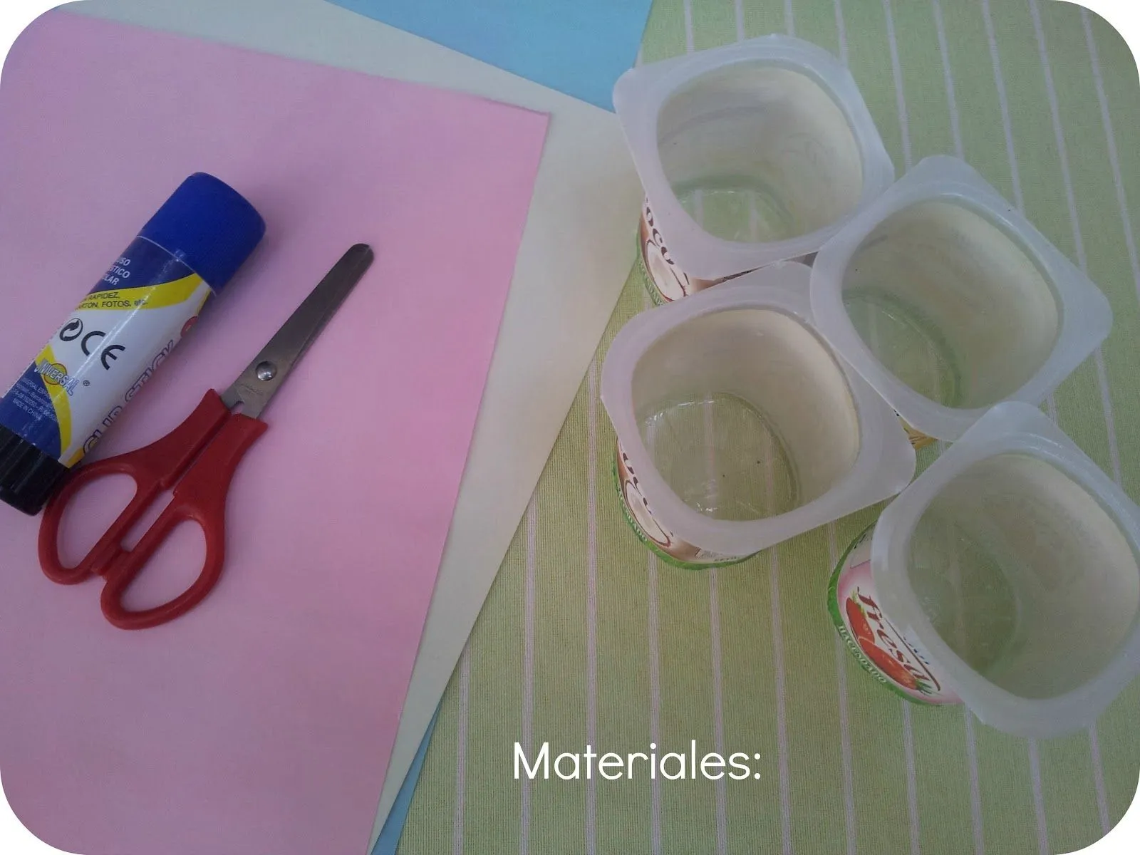 Srta Pomelo DIY: Tutorial: Cómo reciclar unos botes de yogur.